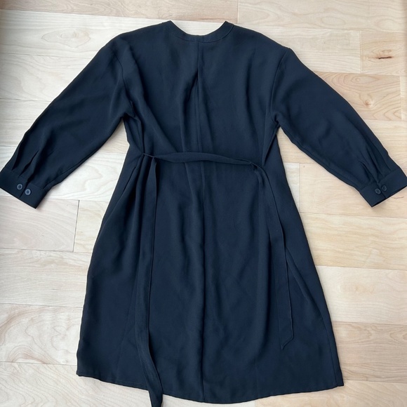 BLACK BUTTON-UP DRESS - Picture 6 of 7